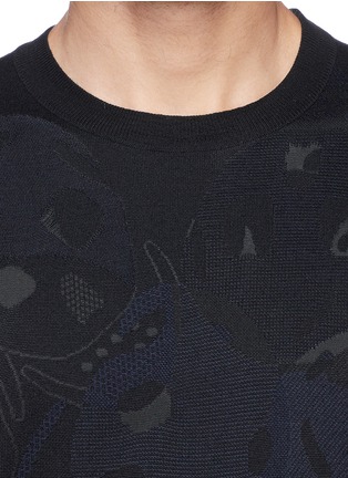 Detail View - Click To Enlarge - ALEXANDER MCQUEEN - Skull camouflage jacquard sweater