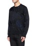 Front View - Click To Enlarge - ALEXANDER MCQUEEN - Skull camouflage jacquard sweater