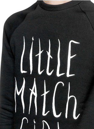 Detail View - Click To Enlarge - ANNA K - 'Little Match Girl' embroidery cotton sweatshirt