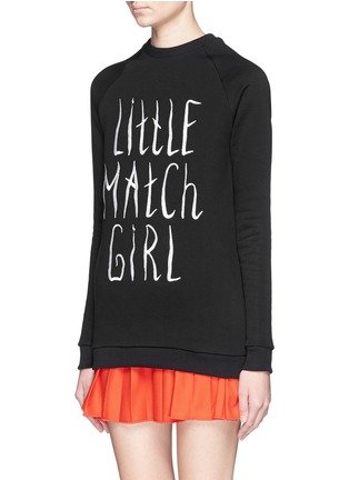 Front View - Click To Enlarge - ANNA K - 'Little Match Girl' embroidery cotton sweatshirt