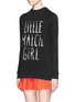 Front View - Click To Enlarge - ANNA K - 'Little Match Girl' embroidery cotton sweatshirt