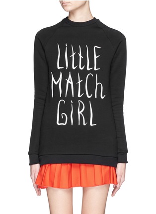 Main View - Click To Enlarge - ANNA K - 'Little Match Girl' embroidery cotton sweatshirt