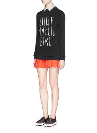 Figure View - Click To Enlarge - ANNA K - 'Little Match Girl' embroidery cotton sweatshirt