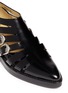 Detail View - Click To Enlarge - TOGA ARCHIVES - Buckle cutout caged leather shoes