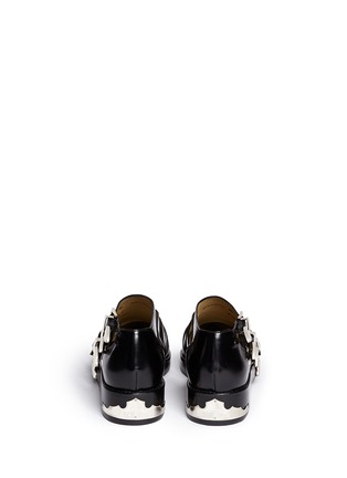 Back View - Click To Enlarge - TOGA ARCHIVES - Buckle cutout caged leather shoes