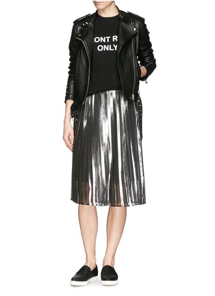Figure View - Click To Enlarge - ANNA K - 'Front Row Only' slogan T-shirt