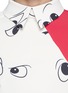 Detail View - Click To Enlarge - ANNA K - Contrast panel eye print shirt dress