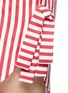 Detail View - Click To Enlarge - ANNA K - Stripe twill collar dress