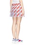 Back View - Click To Enlarge - ANNA K - Stripe pleat skirt