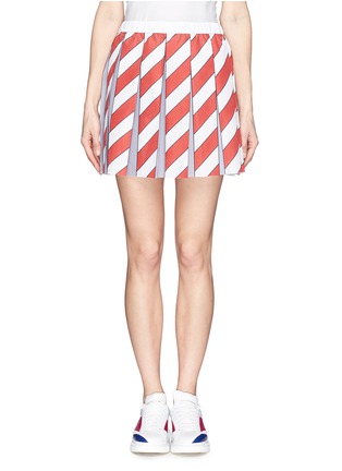 Main View - Click To Enlarge - ANNA K - Stripe pleat skirt