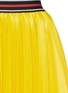 Detail View - Click To Enlarge - ANNA K - Stripe waist pleat skirt