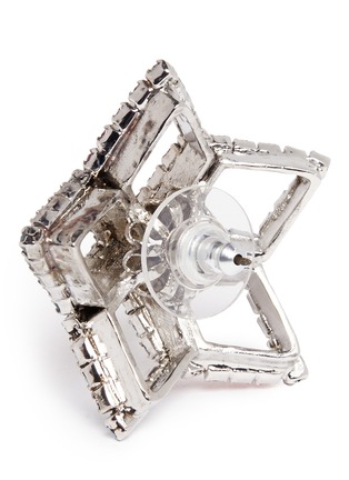 Detail View - Click To Enlarge - ERICKSON BEAMON - 'Bucky Ball' crystal pavé star stud earrings