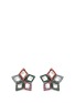 Main View - Click To Enlarge - ERICKSON BEAMON - 'Bucky Ball' crystal pavé star stud earrings