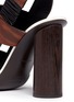 Detail View - Click To Enlarge - PROENZA SCHOULER - Wooden heel bark print leather sandals