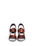 Figure View - Click To Enlarge - PROENZA SCHOULER - Wooden heel bark print leather sandals