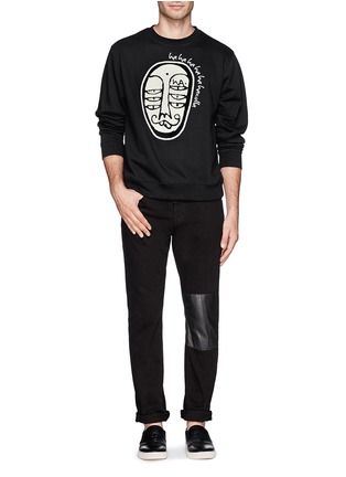 Figure View - Click To Enlarge - HACULLA - 'Soho' character patch sweatshirt
