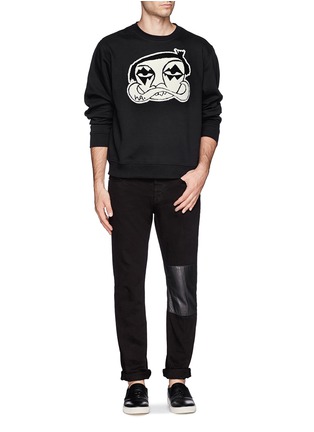 Figure View - Click To Enlarge - HACULLA - 'Les' character patch sweatshirt