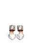 Figure View - Click To Enlarge - GIANVITO ROSSI - Mirror leather python mules