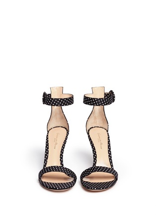 Figure View - Click To Enlarge - GIANVITO ROSSI - Polka dot print sandals