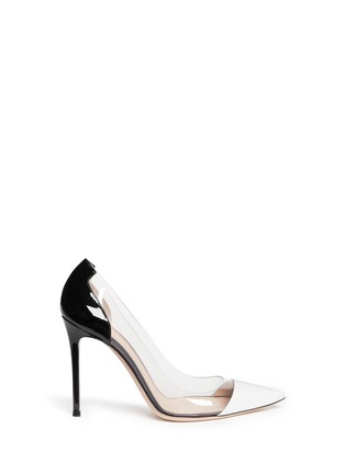 Main View - Click To Enlarge - GIANVITO ROSSI - Clear PVC patent leather pumps