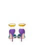 Back View - Click To Enlarge - GIANVITO ROSSI - PVC trim colourblock suede sandals