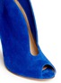 Detail View - Click To Enlarge - GIANVITO ROSSI - V-throat suede peep toe booties