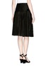 Back View - Click To Enlarge - NO.21 - Square perforation pleat cotton poplin skirt