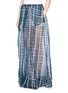 Front View - Click To Enlarge - NO.21 - Plaid print silk organdy maxi skirt