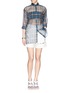 Figure View - Click To Enlarge - NO.21 - Embroidery back silk check shirt