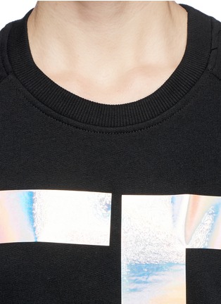 Detail View - Click To Enlarge - FYODOR GOLAN - 'FG' hologram logo sweatshirt