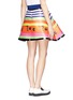 Back View - Click To Enlarge - FYODOR GOLAN - 'Press Play' poppy stripe trapeze skirt
