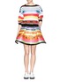 Figure View - Click To Enlarge - FYODOR GOLAN - 'Press Play' poppy stripe trapeze skirt