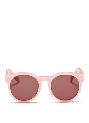 Main View - Click To Enlarge - BLANC & ECLARE - 'Shanghai' pearlescent acetate round sunglasses