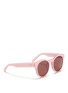 Figure View - Click To Enlarge - BLANC & ECLARE - 'Shanghai' pearlescent acetate round sunglasses