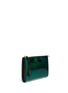 Front View - Click To Enlarge - MARNI - 'Kori' holographic mirror leather clutch