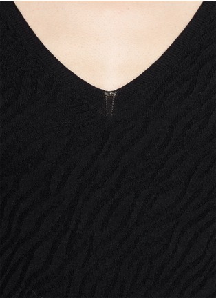 Detail View - Click To Enlarge - ARMANI COLLEZIONI - Textured Sweater