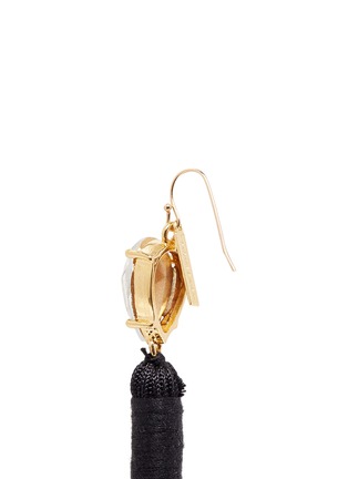 Detail View - Click To Enlarge - MIGNONNE GAVIGAN - 'Josie' crystal stud tassel drop earrings