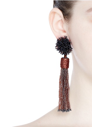 Figure View - Click To Enlarge - MIGNONNE GAVIGAN - 'Lana' beaded cluster tassel drop earrings