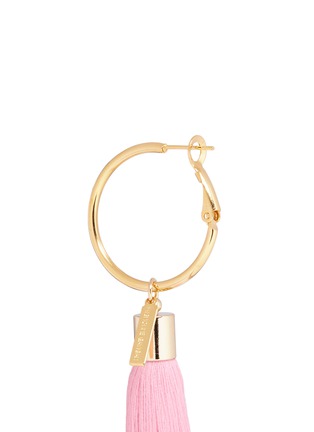 Detail View - Click To Enlarge - MIGNONNE GAVIGAN - 'Lily' detachable tassel gold plated hoop earrings