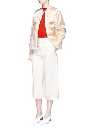 Figure View - Click To Enlarge - MS MIN - Dragon embroidered satin bomber jacket