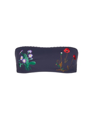 Main View - Click To Enlarge - STELLA MCCARTNEY - 'Botanical Embroidery' swim bandeau