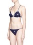 Figure View - Click To Enlarge - ZOE KARSSEN - 'Cartoon Eyes All Over' print triangle bikini top