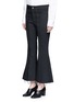 Front View - Click To Enlarge - 73401 - Raw edge cropped flared pants