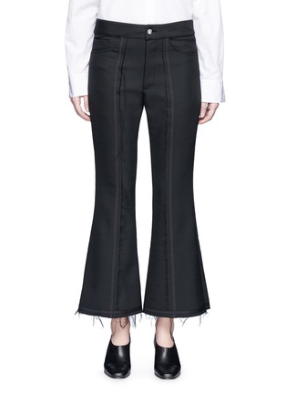 Main View - Click To Enlarge - 73401 - Raw edge cropped flared pants