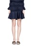 Main View - Click To Enlarge - 73401 - Ruffle smocked wool mini skirt