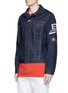 Front View - Click To Enlarge - STELLA MCCARTNEY - Graphic logo patch denim jacket