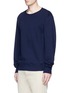 Front View - Click To Enlarge - STELLA MCCARTNEY - Swallow appliqué cotton sweatshirt