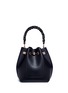Detail View - Click To Enlarge - SOPHIA WEBSTER - 'Romy' braided handle leather bucket bag