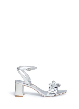 Main View - Click To Enlarge - SOPHIA WEBSTER - 'Lilico' floral appliqué mirror leather sandals