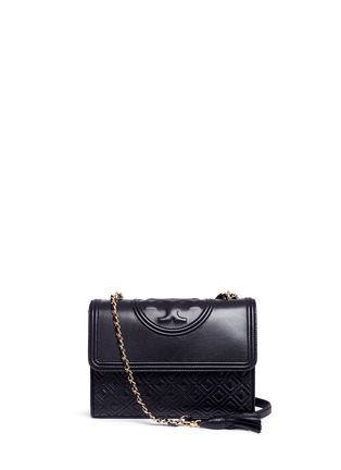 Main View - Click To Enlarge - TORY BURCH - 'Fleming' convertible quilted leather shoulder bag
